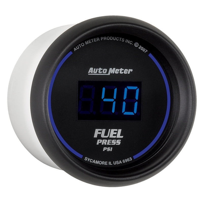 Autometer 52.4mm 1-100 PSI Black Digital Fuel Pressure Gauge - Burkken Auto Parts