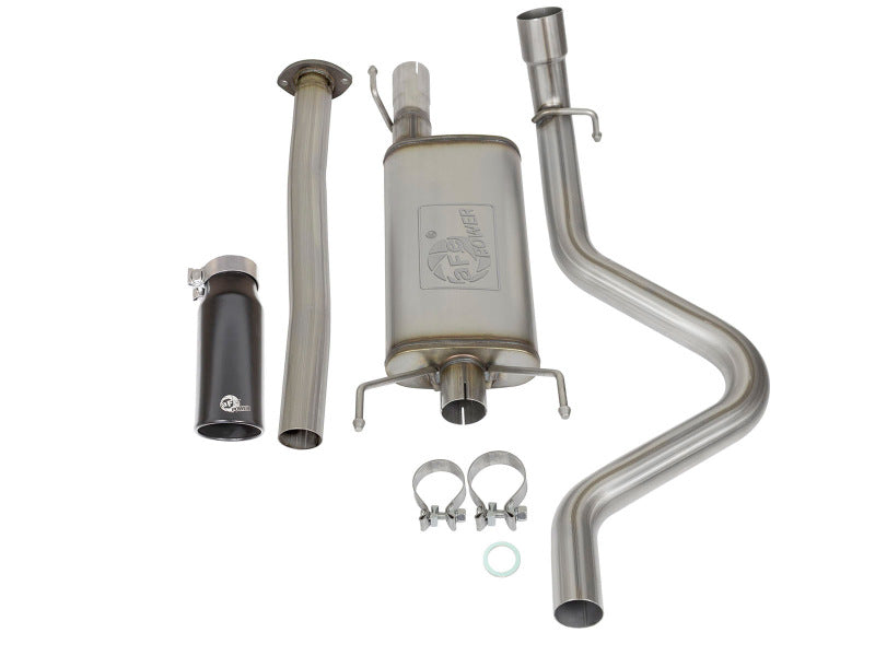aFe MACHForce XP Cat Back SS Exhausts  Black Tips 05-12 Toyota Tacoma L4-2.7L - Burkken Auto Parts
