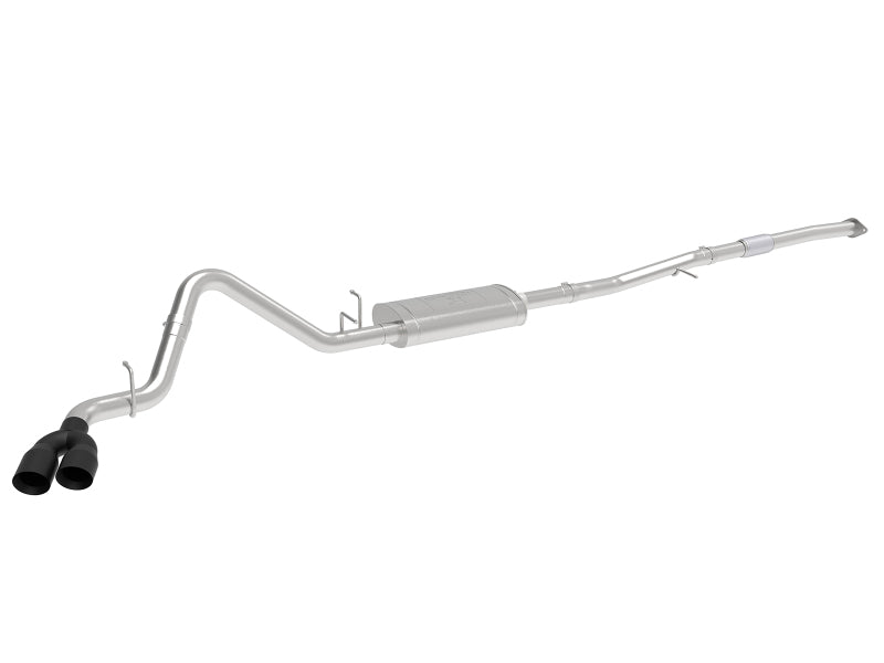 aFe Vulcan Series 3in 304SS Exhaust Cat-Back w/Blk Tip 2019 GM Silverado/Sierra 1500 L4-2.7L (t) - Burkken Auto Parts