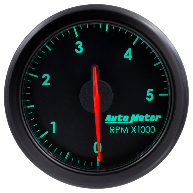 Autometer Airdrive 2-1/6in Tachometer Gauge 0-5K RPM - Black - Burkken Auto Parts