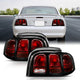 ANZO 1994-1998 Ford Mustang Taillight Dark Red Lens (OE Style) - Burkken Auto Parts