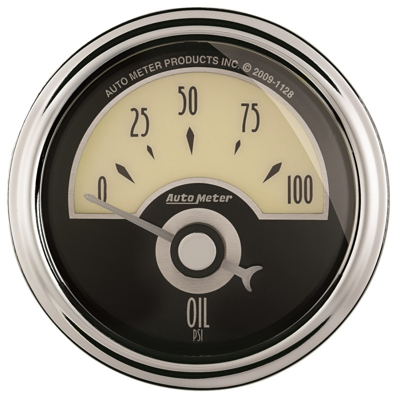 AutoMeter Gauge Oil Press 2-1/16in. 100PSI Elec Cruiser Ad - Burkken Auto Parts