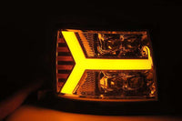 AlphaRex 07-13 Chevy 1500HD NOVA LED Proj Headlights Plank Style Chrm w/Activ Light/Seq Signal - Burkken Auto Parts