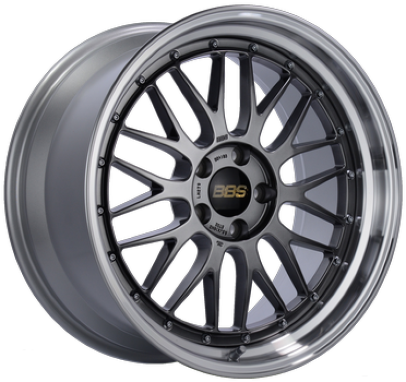 BBS LM 19x9.5 5x120 ET35 Diamond Black Center Diamond Cut Lip Wheel -82mm PFS/Clip Required - Burkken Auto Parts