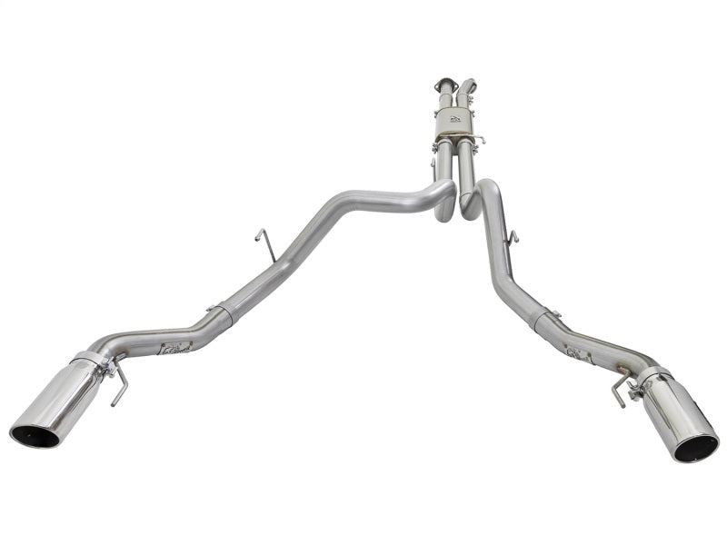 aFe MACHForce XP Exhaust Cat-Back SS-409 2017 Ford F-150 Raptor V6-3.5L (tt) w/ Polished Tips - Burkken Auto Parts