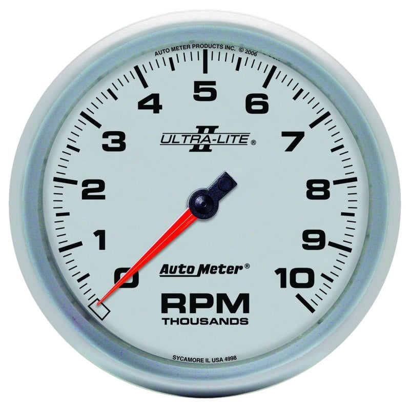 Autometer Ultra-Lite II 5 Inch 10000 RPM In-Dash Tachometer - Burkken Auto Parts