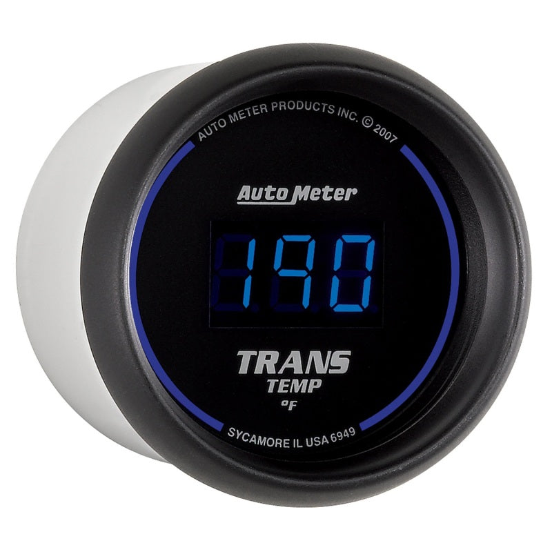 Autometer 52.4mm Black Digital Trans Temperature Gauge - Burkken Auto Parts