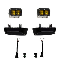 Baja Designs 19-22 Dodge RAM 2500/3500 S2 SAE Fog Pocket Light Kit - Amber - Burkken Auto Parts