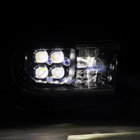 AlphaRex 07-13 Toyota Tundra NOVA LED Proj Headlights Alpha-Black w/Activ Light/Seq Signal/DRL - Burkken Auto Parts