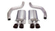 Corsa 2006-2013 Chevrolet Corvette C6 Z06 7.0L V8 Black Sport Axle-Back Exhaust - Burkken Auto Parts