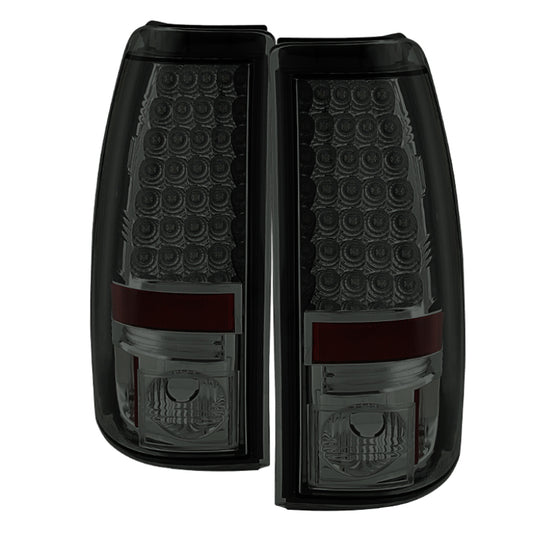 Spyder Chevy Silverado 1500 03-06 (Does Not Fit Stepside)LED Tail Lights Smke ALT-YD-CS03-LED-SM - Burkken Auto Parts