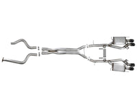 aFe MACHForce XP 3in 304SS Cat Back Exhaust s/ Black Tips 16-17 Cadillac ATS-V V6-3.6L (tt) - Burkken Auto Parts