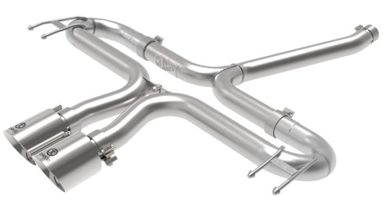 aFe Takeda 2-1/2in 304 SS Axle-Back Exhaust w/Polished Tips 17-20 Honda Civic Sport L4-1.5L (t) - Burkken Auto Parts