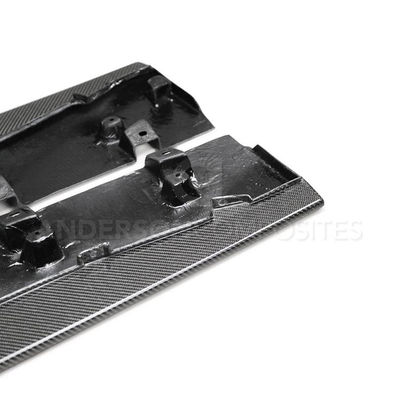 Anderson Composites 2020 Ford Mustang/Shelby GT500 Carbon Fiber Side Splitters - Burkken Auto Parts