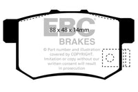 EBC 01-03 Acura CL 3.2 Greenstuff Rear Brake Pads - Burkken Auto Parts