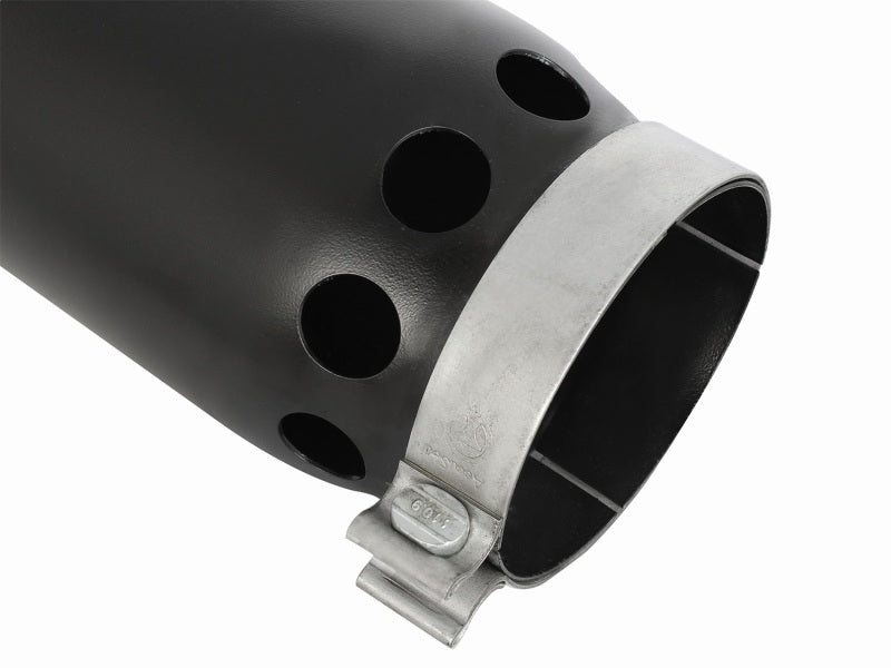 aFe MACHForce XP Cat-Back SS-304 5in Interooled Exhaust Tip 5in In x 6in Outx16inL Bolt-On Right Blk - Burkken Auto Parts