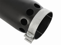 aFe MACHForce XP Cat-Back SS-304 5in Interooled Exhaust Tip 5in In x 6in Outx16inL Bolt-On Right Blk - Burkken Auto Parts