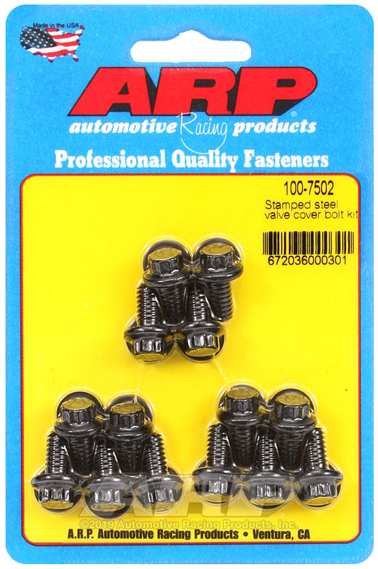 ARP Stamped Steel 12pt Valve Cover Bolt Kit - Burkken Auto Parts