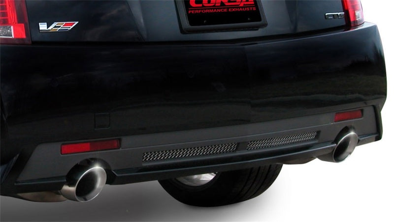 Corsa 2009-2014 Cadillac CTS Sedan V 6.2L V8 Polished Sport Axle-Back Exhaust - Burkken Auto Parts