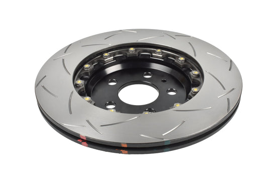 DBA 17-23 Tesla Model 3 Rear 5000 Series 2-Piece Slotted Rotor w/Black Hat