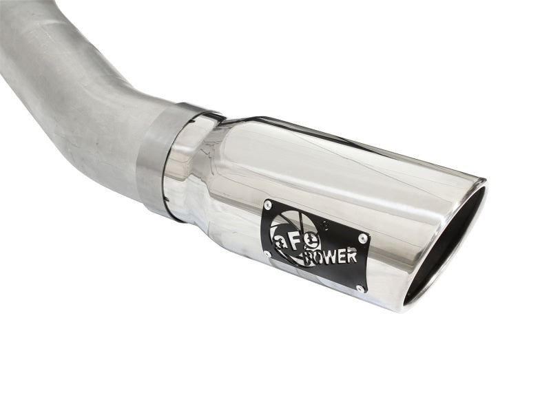 aFe Atlas Exhausts 4in Cat-Back Aluminized Steel Exhaust 2015 Ford F-150 V6 3.5L (tt) Polished Tip - Burkken Auto Parts