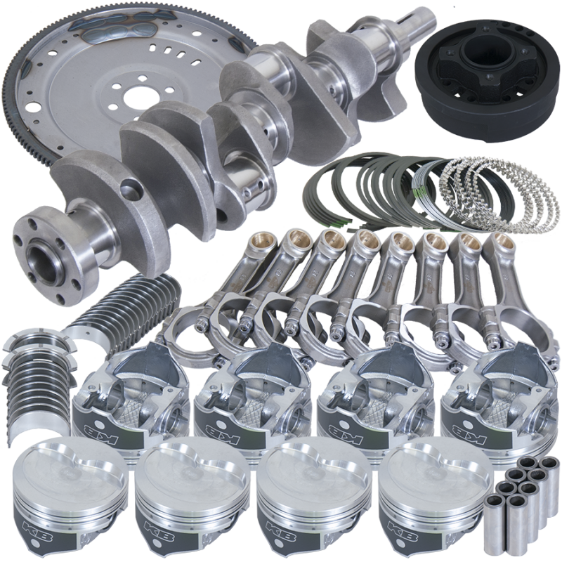 Eagle Ford 302 3.400in Crank 5.400in I-Beam Rods 4.000in Pistons 157 Tooth FW Balanced Assembly - Burkken Auto Parts