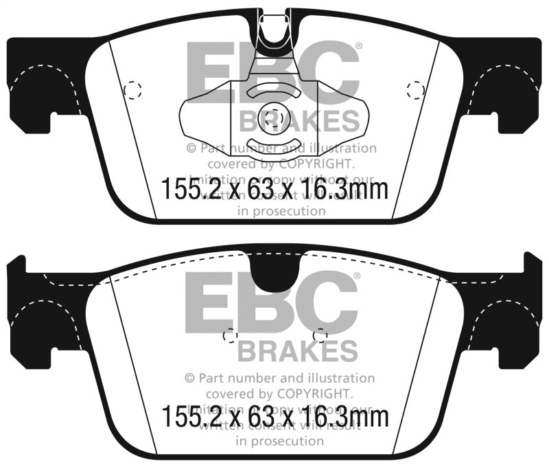 EBC 2017+ Volvo S90 2.0L Turbo Greenstuff Front Brake Pads - Burkken Auto Parts