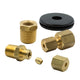 Autometer 1/8in NPTF Compression to 1/8in Line Brass Fitting Kit - Burkken Auto Parts