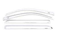 AVS 15-18 Chevy Silverado 2500 Crew Cab Ventvisor Front & Rear Window Deflectors 4pc - Chrome - Burkken Auto Parts