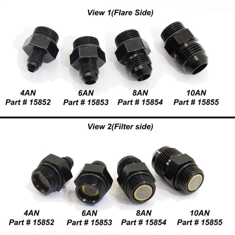 Nitrous Express 4AN to 8AN Orb Filter Fitting for Lightning 375 - Burkken Auto Parts