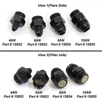 Nitrous Express 4AN to 8AN Orb Filter Fitting for Lightning 375 - Burkken Auto Parts