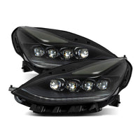 AlphaRex 17-22 Tesla Model 3/20-23 Model Y NOVA LED Proj Headlights Alpha-Blk w/Actv Lgt & Seq.Sig - Burkken Auto Parts