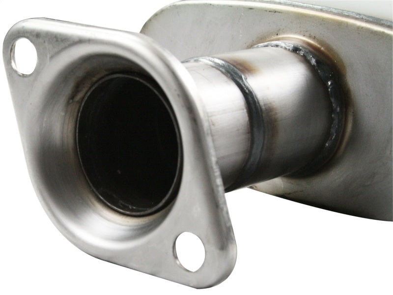 aFe MACHForce XP Exhaust Cat-Back SS-409 04-06 Jeep Wrangler TJ Unl L6 4.0L 2.5in Off-Road No Tip - Burkken Auto Parts