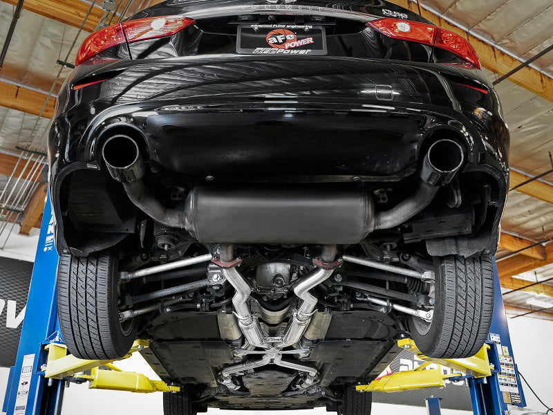 aFe Takeda 2.5in to 3in 304 SS Y-Pipe Exhaust System 16-18 Infiniti Q50/Q60 V6-3.0L (tt) - Burkken Auto Parts