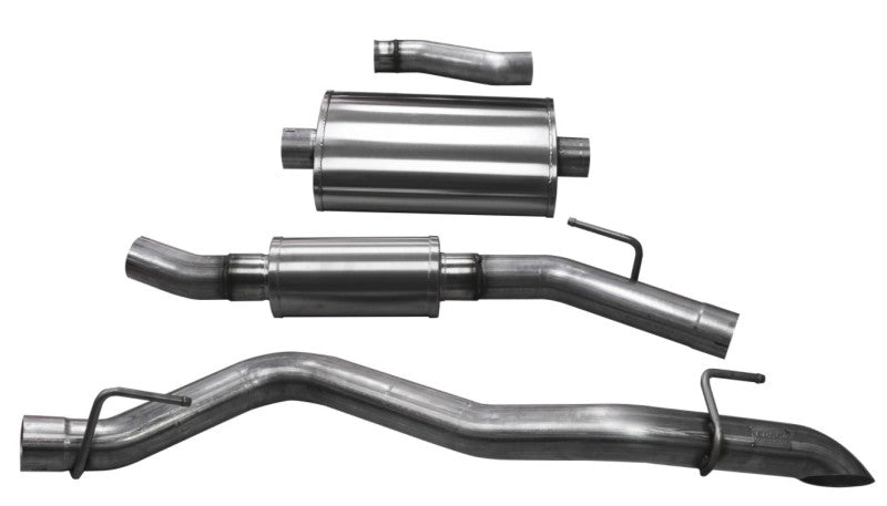 Corsa 2020-2025 Jeep Gladiator JT 3.0in Cat-Back Touring Single Side Exit w/ Turn Down Tip - Burkken Auto Parts