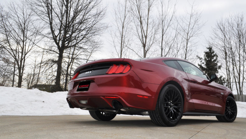 Corsa 2015-2025 Ford Mustang GT 3.0in Inlet / 4.5in Outlet Black PVD Tip Kit (For Corsa ExhaustOnly) - Burkken Auto Parts