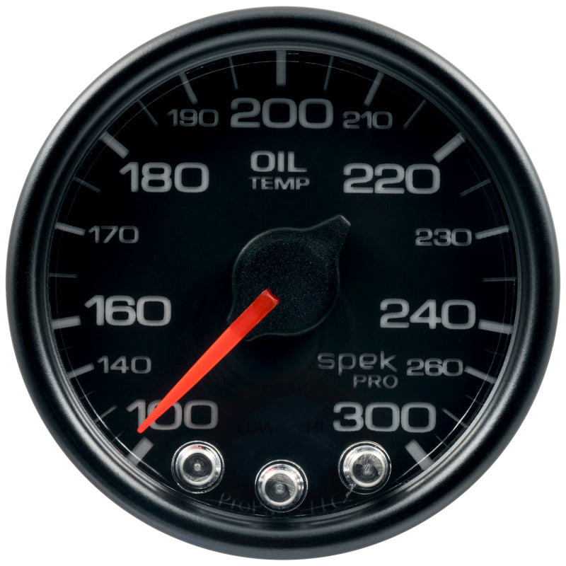 Autometer Spek-Pro - Nascar 2-1/16in Oil Temp 100-300F Bcb Ecu - Burkken Auto Parts
