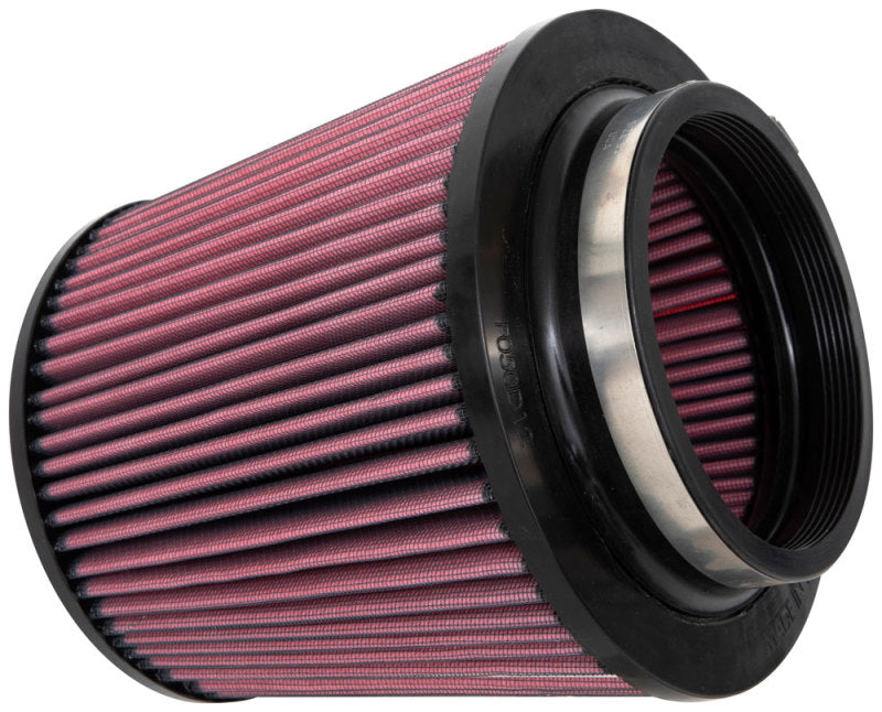 K&N Universal Clamp-On Air Filter 5in Flange ID x 8in Base OD x 6.625in Top OD x 8.625in Height - Burkken Auto Parts