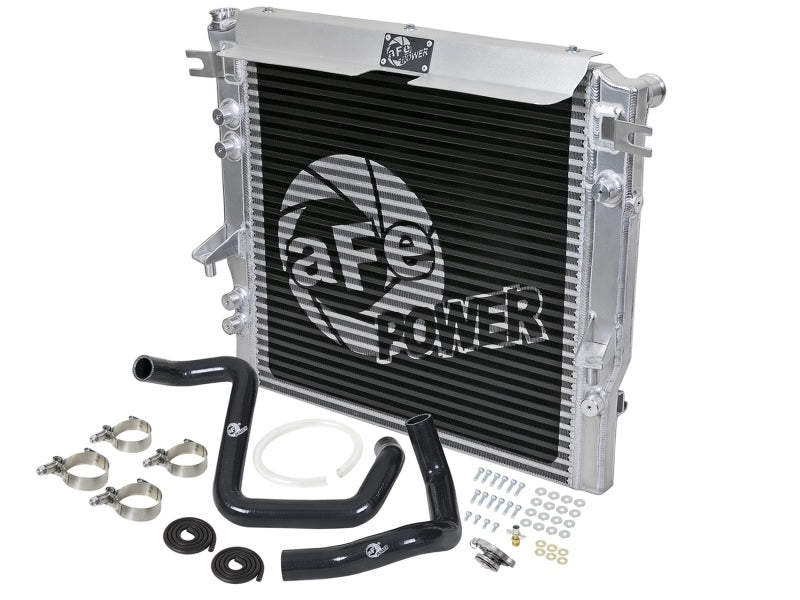 aFe BladeRunner GT Series Bar and Plate Radiator w/ Black Hoses 12-18 Jeep Wrangler (JK) V6 3.6L - Burkken Auto Parts