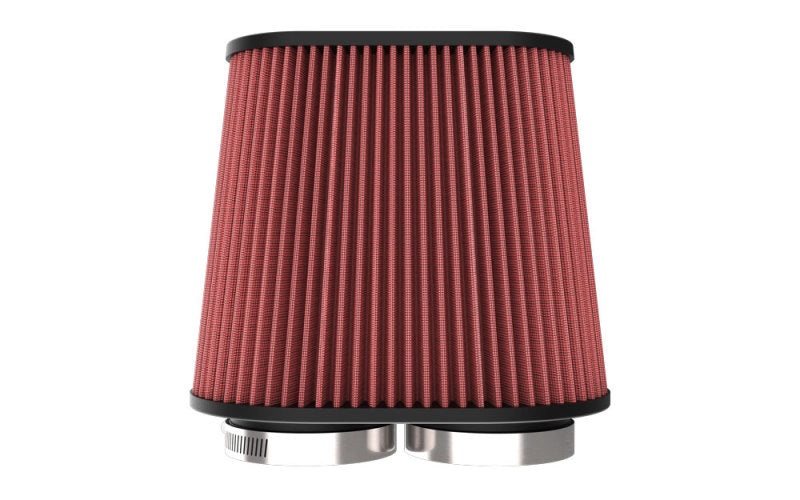 K&N Universal Clamp-On Air Filter 3in Dual Flange 9in x 6in Base 7.5in x 3.688in Top 7.5in Height - Burkken Auto Parts