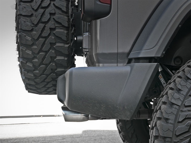 aFe Rebel Series 2.5in. 304 SS C/B Exhaust System 2018 Jeep Wrangler (JL) V6-3.6L - Polished Tip - Burkken Auto Parts