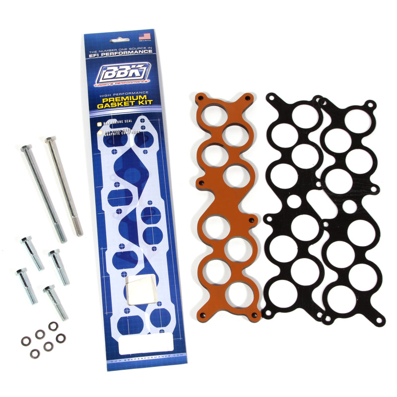 BBK 86-95 Mustang 5.0 Phenolic Manifold Spacer Kit Ford GT40 Cobra 3/8 - Burkken Auto Parts