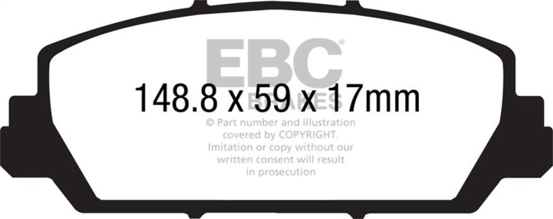 EBC 12+ Acura RDX 3.5 Greenstuff Front Brake Pads - Burkken Auto Parts