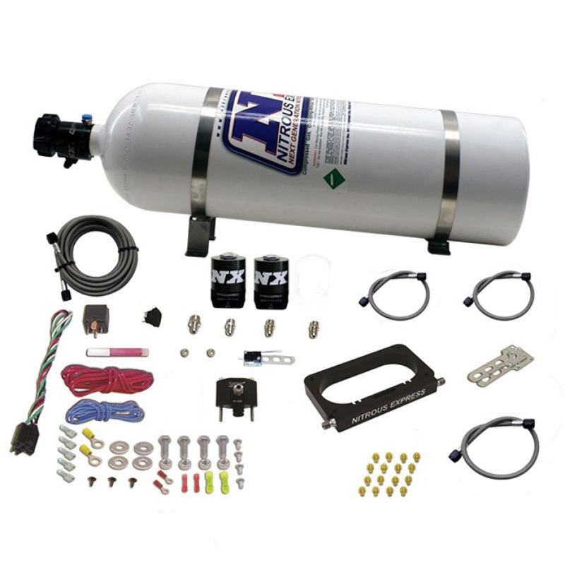 Nitrous Express 96-04 Ford Mustang Cobra/Mach 1 4 Valve Nitrous Kit (50-300HP) w/Composite Bottle - Burkken Auto Parts