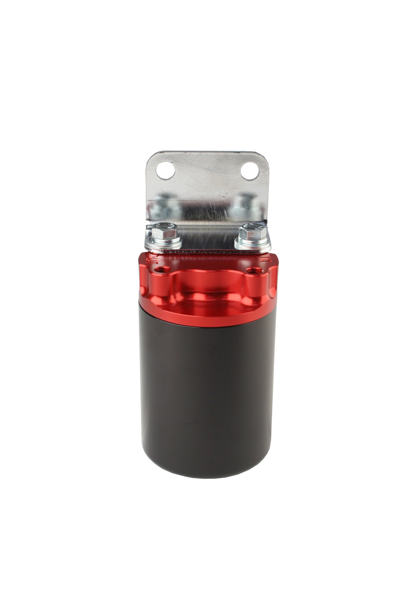 Aeromotive Canister Fuel Filter - 3/8 NPT/100-Micron (Red Housing w/Black Sleeve) - Burkken Auto Parts
