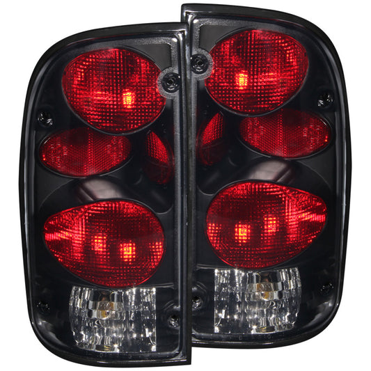 ANZO 1995-2000 Toyota Tacoma Taillights Dark Smoke G2 - Burkken Auto Parts