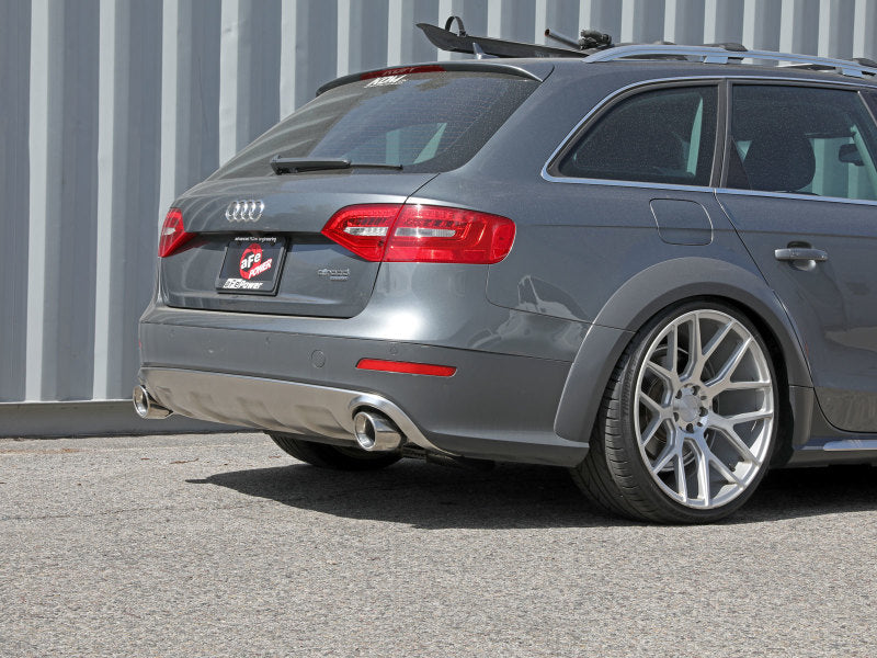 afe MACH Force-Xp 13-16 Audi Allroad L4 SS Axle-Back Exhaust w/ Polished Tips - Burkken Auto Parts
