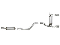 aFe Rebel Series 2.5in 409 SS Cat-Back Exhaust w/ Polished Tips 2018+ Jeep Wrangler (JL) V6 3.6L - Burkken Auto Parts