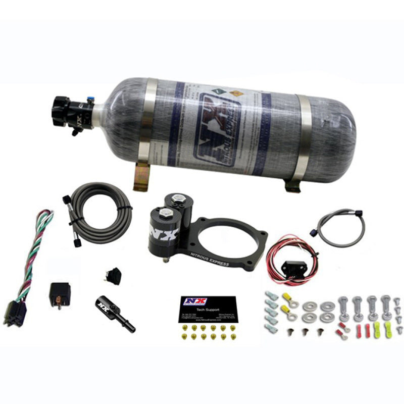 Nitrous Express Dodge Hellcat/Demon Nitrous Plate Kit w/12lb Bottle - Burkken Auto Parts