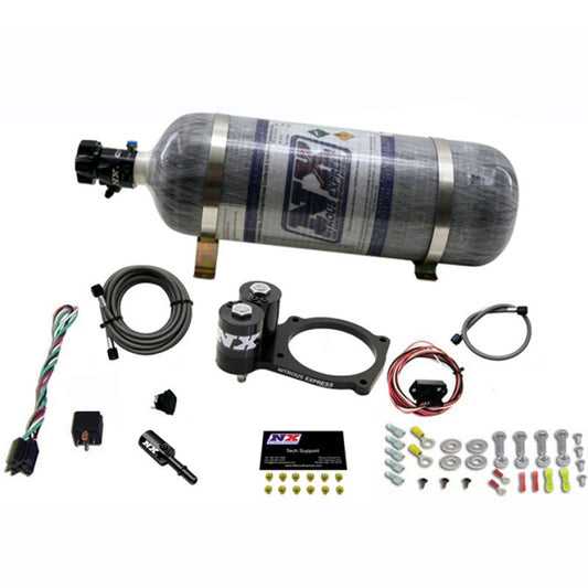 Nitrous Express Dodge Hellcat/Demon Nitrous Plate Kit w/12lb Bottle - Burkken Auto Parts